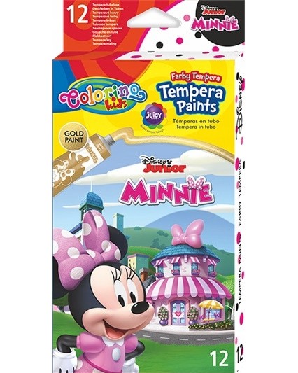 Темперни бои Colorino Kids - Мини Маус Темперни бои Colorino Kids - Мини Маус - 12 цвята x 12 ml на тема Мики Маус и приятели -