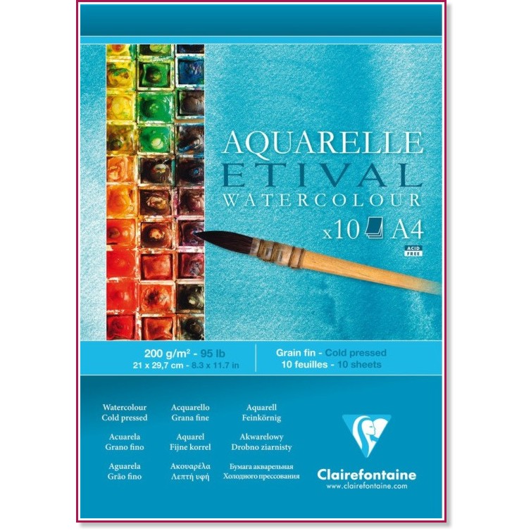    Clairefontaine Etival - 10 , A4, 200 g/m<sup>2</sup> - 