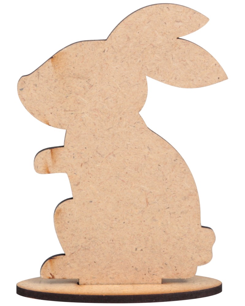 Заек с подложка от MDF Заек с подложка от MDF - 7.5 / 10 / 0.2 cm -