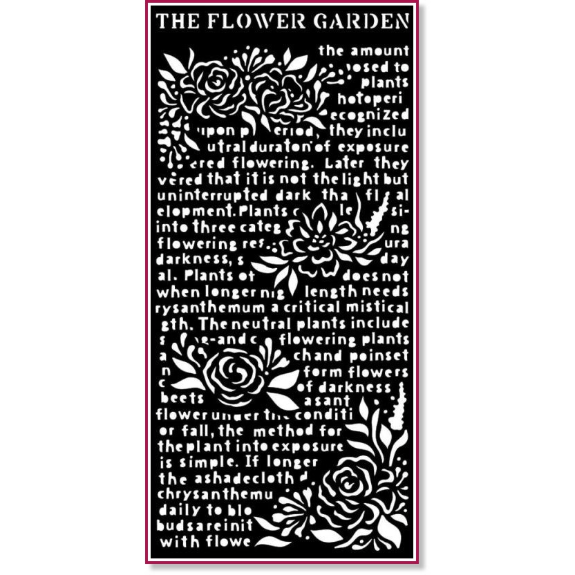  Stamperia -   - 12 x 25 cm   Garden of Promises - 