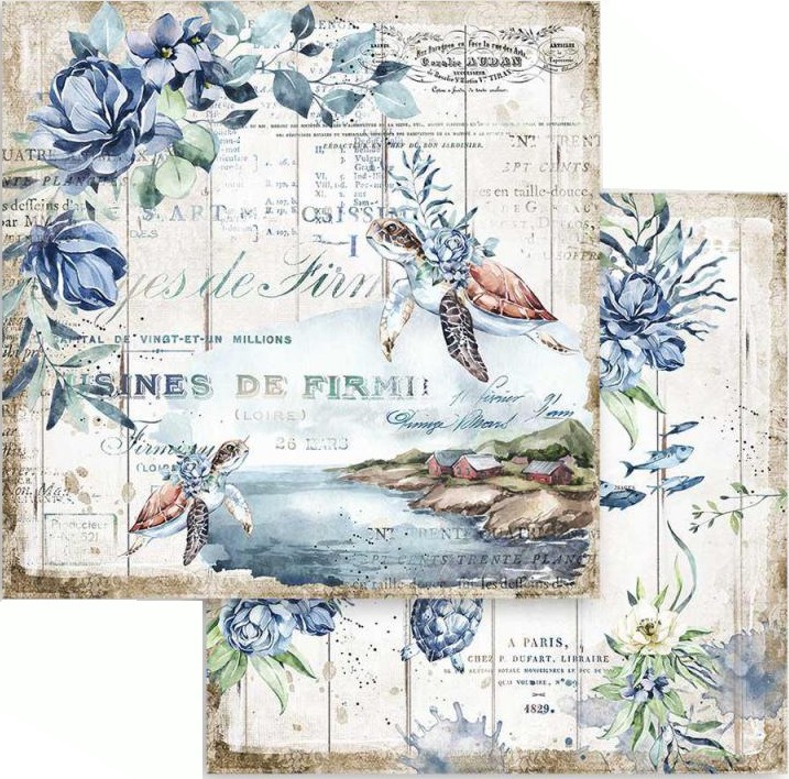 ������ �� ����������� Stamperia - ������ ���������� - 30.5 x 30.5 cm �� ���������� Sea Dreams - 