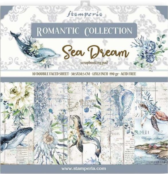    Stamperia - Sea Dreams - 10 , 30.5 x 30.5 cm   Sea Dreams - 