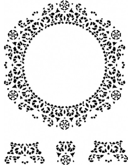 Шаблон Cadence - Дантела Шаблон Cadence - Дантела - 25 x 35 cm -