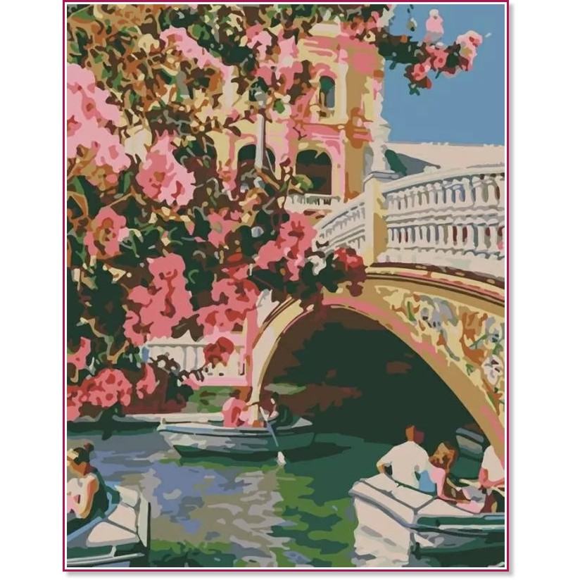 Рисуване по номера Rosa - Романтично настроение - 35 x 45 cm - 