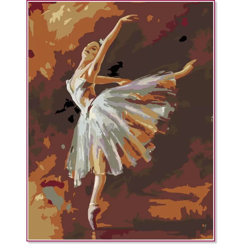 Рисуване по номера Rosa - Балерина - 35 x 45 cm - 