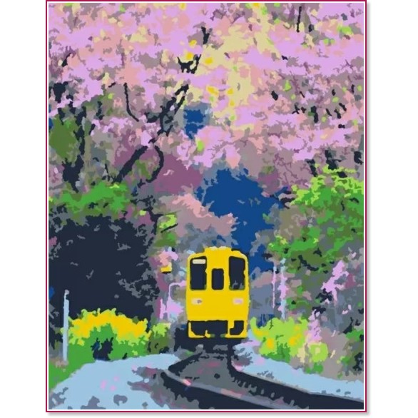 Рисуване по номера Rosa - Трамвай - 35 x 45 cm - 