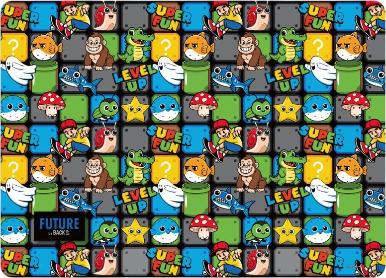 Подложка за бюро BackUp Подложка за бюро BackUp - 40 x 28.5 cm, на тема Super Mario -