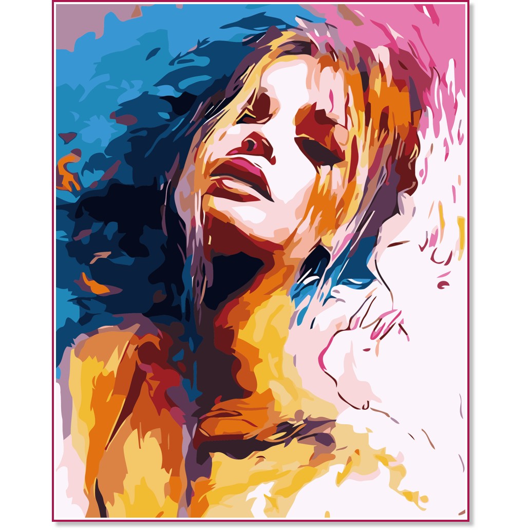 Рисуване по номера Newart - Жена Рисуване по номера Newart - Жена - 40 x 50 cm -
