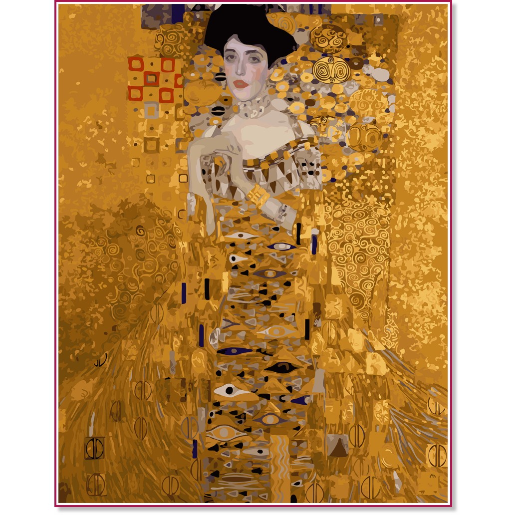 Рисуване по номера Newart - Портрет на Адел Блох-Бауер Рисуване по номера Newart - Портрет на Адел Блох-Бауер - 40 x 50 cm -