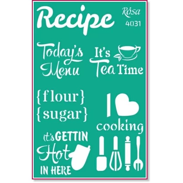   Rosa Recipe book - 13 x 20 cm - 