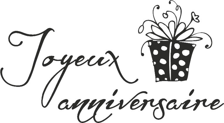   KPC Joyeux Anniversaire - 6.5 x 3.7 cm - 