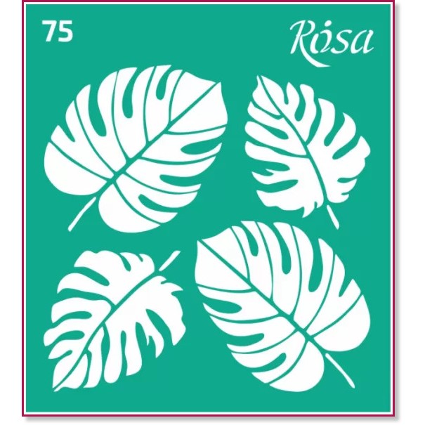 Самозалепващ шаблон Rosa - Листа на Монстера - 9 x 10 cm от серията Talent - 