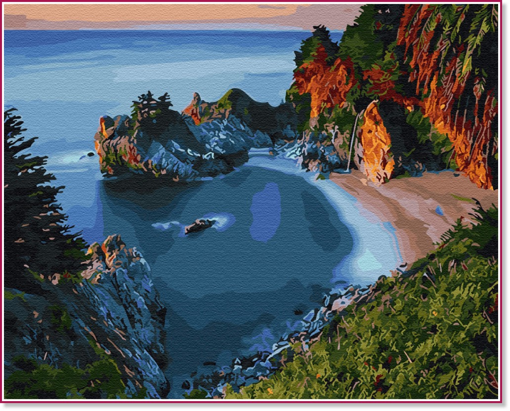 Рисуване по номера Gradientti - Морски залив Рисуване по номера Gradientti - Морски залив - 50 x 40 cm -