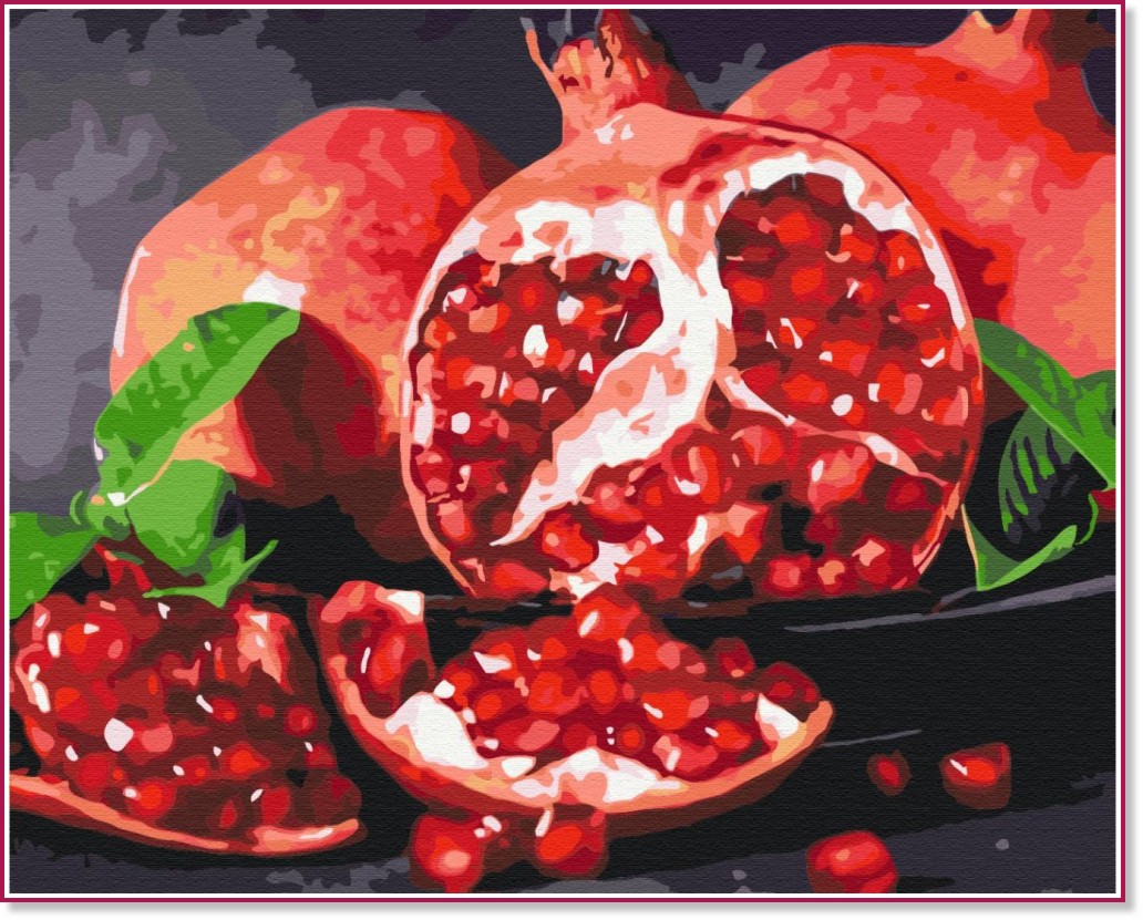 Рисуване по номера Gradientti - Вкусът на нара Рисуване по номера Gradientti - Вкусът на нара - 50 x 40 cm -