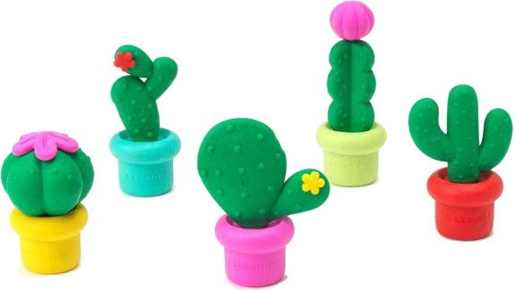 Ароматни гуми за молив Legami Cactus Free Hugs Ароматни гуми за молив Legami Cactus Free Hugs - 5 броя -