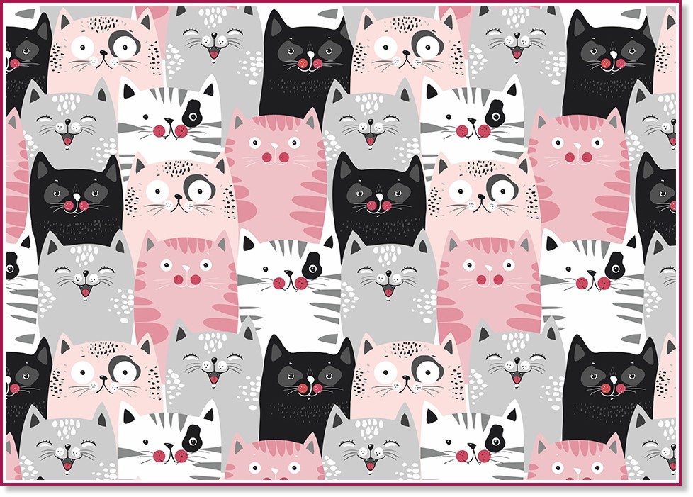 Блок за рисуване №4 Rainbow Котки Блок за рисуване №4 Rainbow Котки - 10 листа -