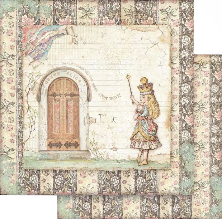 Хартии за скрапбукинг Stamperia - Алиса Хартии за скрапбукинг Stamperia - Алиса - 30.5 x 30.5 cm от колекцията Alice -