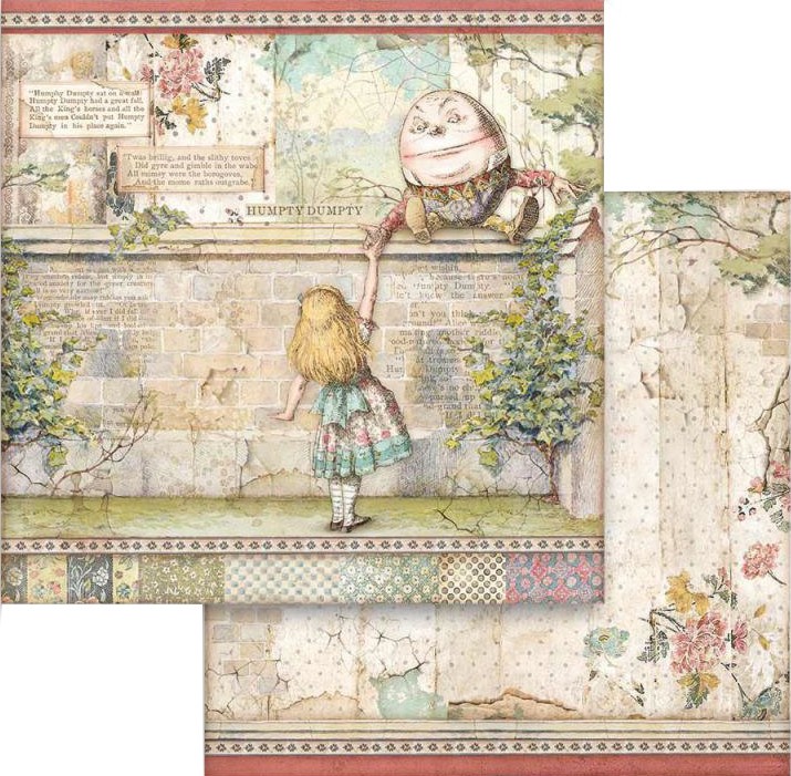    Stamperia -     - 30.5 x 30.5 cm   Alice - 