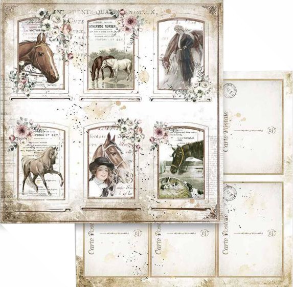    Stamperia - :  - 30.5 x 30.5 cm   Horses - 