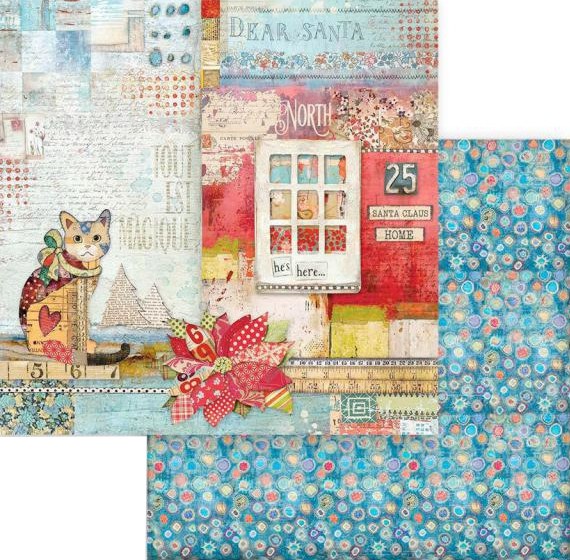    Stamperia -    - 30.5 x 30.5 cm   Christmas Patchwork - 