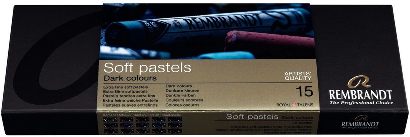 Сухи пастели Royal Talens Dark Colours Сухи пастели Royal Talens Dark Colours - 15 цвята от серията Rembrandt -