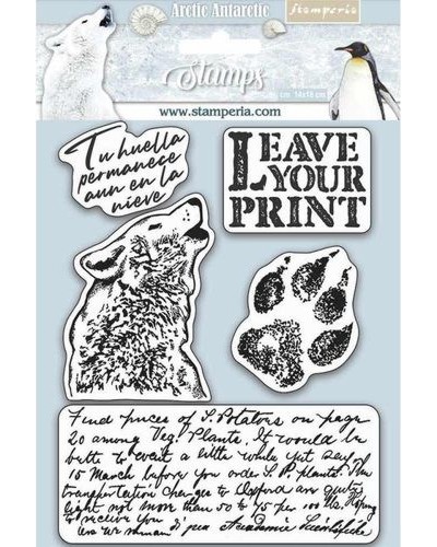 Гумени печати Stamperia Leave Your Print Гумени печати Stamperia Leave Your Print - 14 x 18 cm от серията Arctic Antarctic -