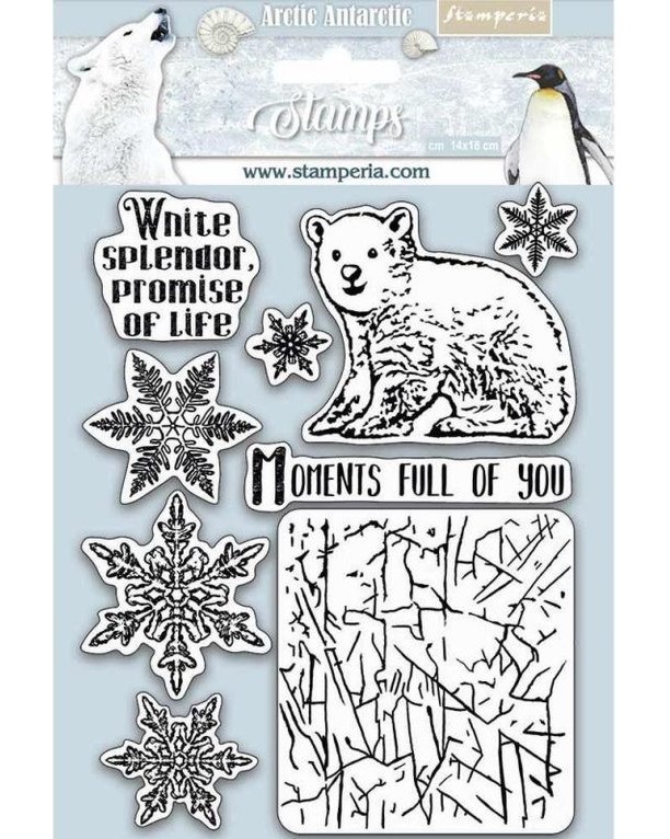 Гумени печати Stamperia Moments Full of You Гумени печати Stamperia Moments Full of You - 14 x 18 cm от серията Arctic Antarctic -