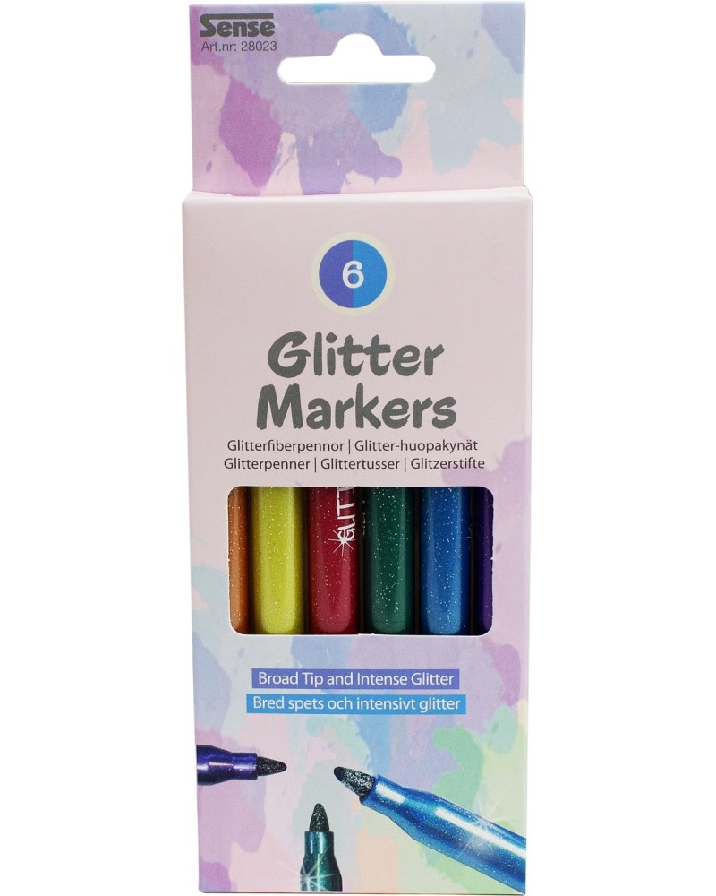 ���������� Sense Glitter - 6 ����� � �������� ����� - 