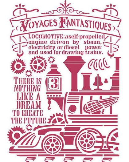  Stamperia -   - 21 x 29.7 cm   Voyages Fantastiques - 