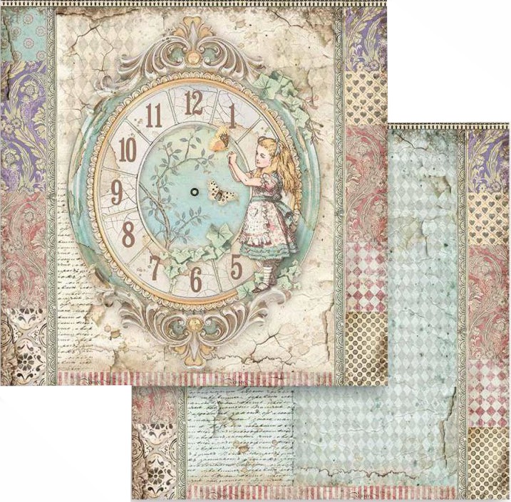    Stamperia -  - 30.5 x 30.5 cm   Alice - 