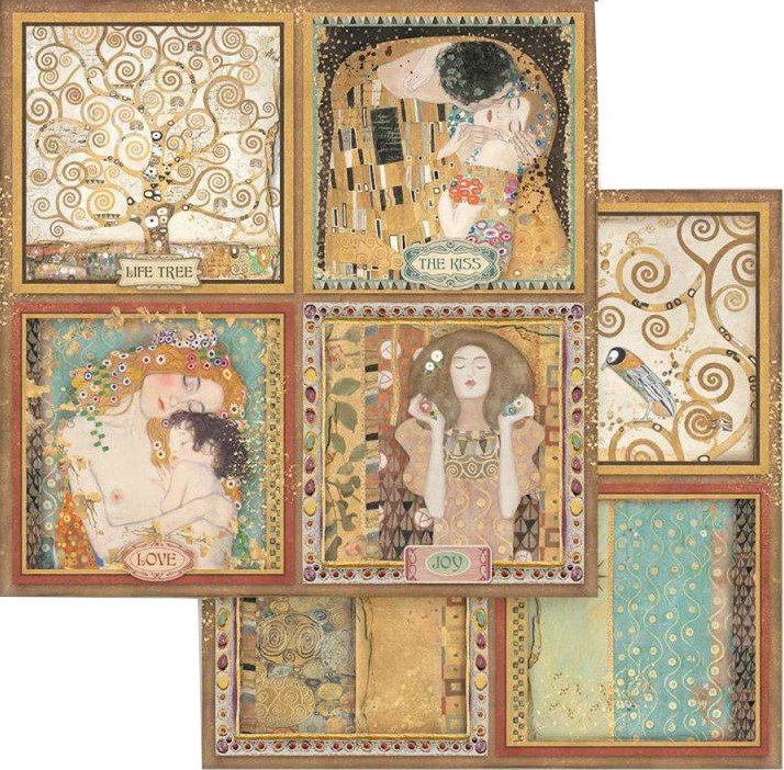    Stamperia - : 4  - 30.5 x 30.5 cm   KLIMT - 