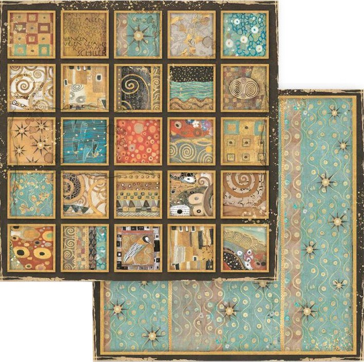 Хартия за скрапбукинг Stamperia - Климт Хартия за скрапбукинг Stamperia - Климт - 30.5 x 30.5 cm от колекцията KLIMT -
