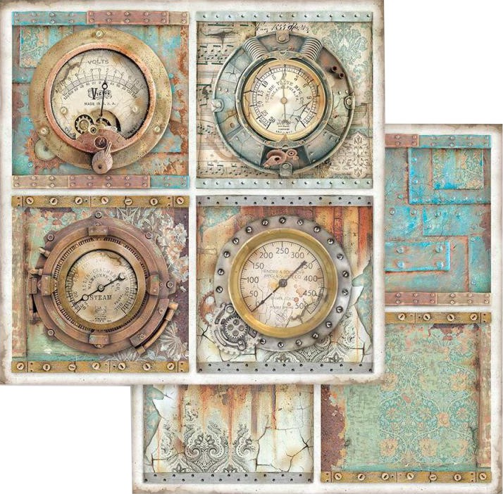 ������ �� ����������� Stamperia - ��������� - 30.5 x 30.5 cm �� ���������� Lady Vagabond - 