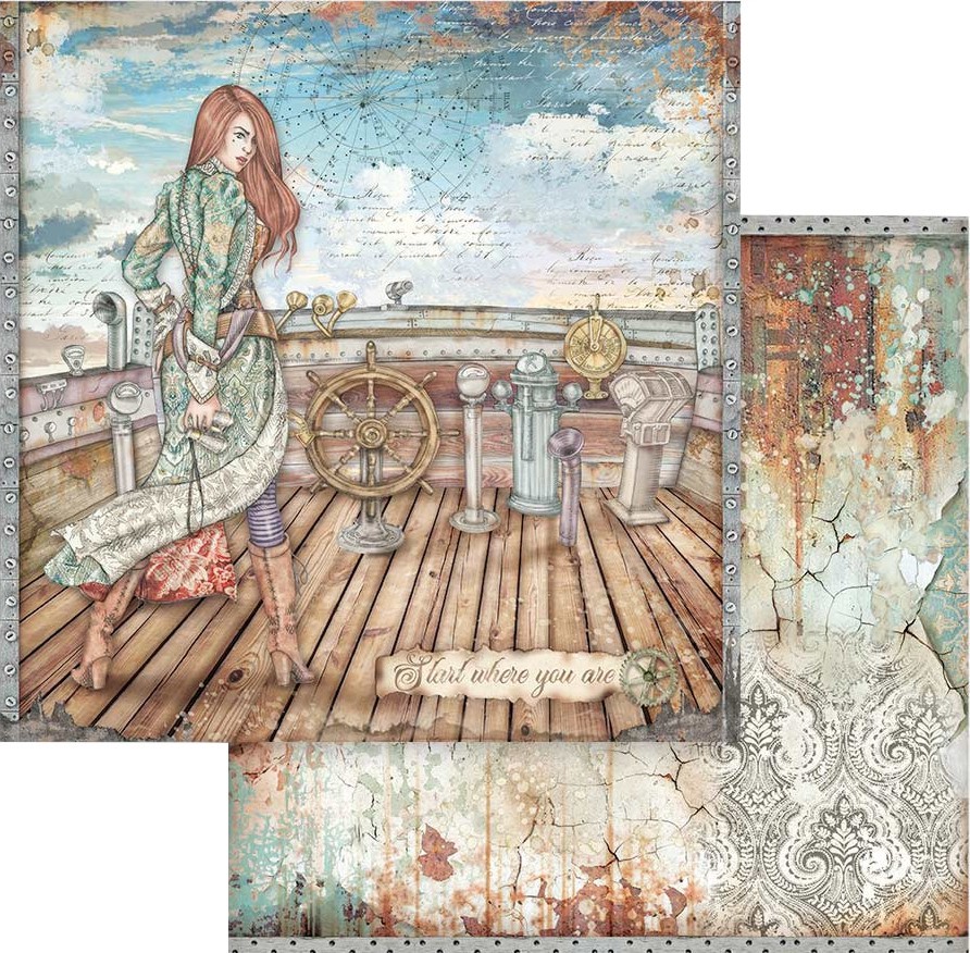    Stamperia -  - 30.5 x 30.5 cm   Lady Vagabond - 