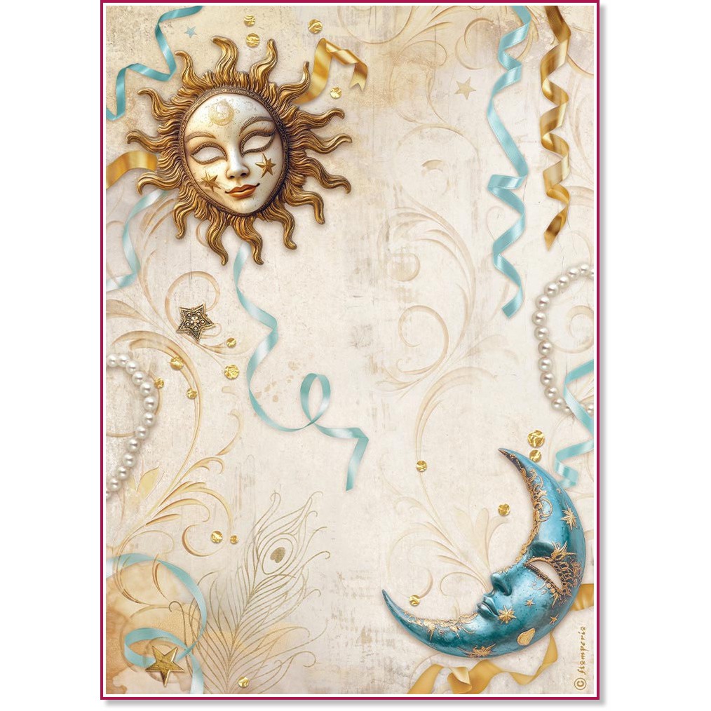   Stamperia -    - A4   Masquerade - 
