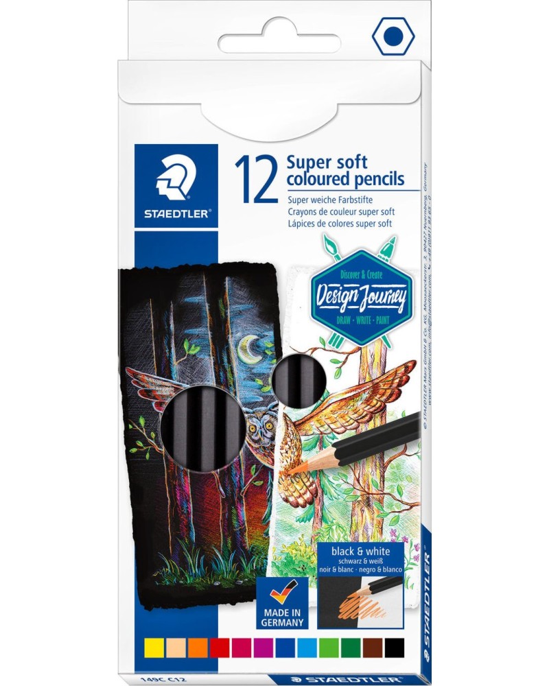 ������ ������ Staedtler - 12 ��� 24 ����� �� ������� Design Journey - 