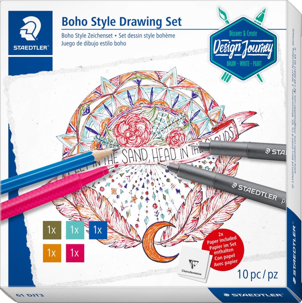 �������� �� �������� Staedtler Boho style - �� ������� Design Journey - 