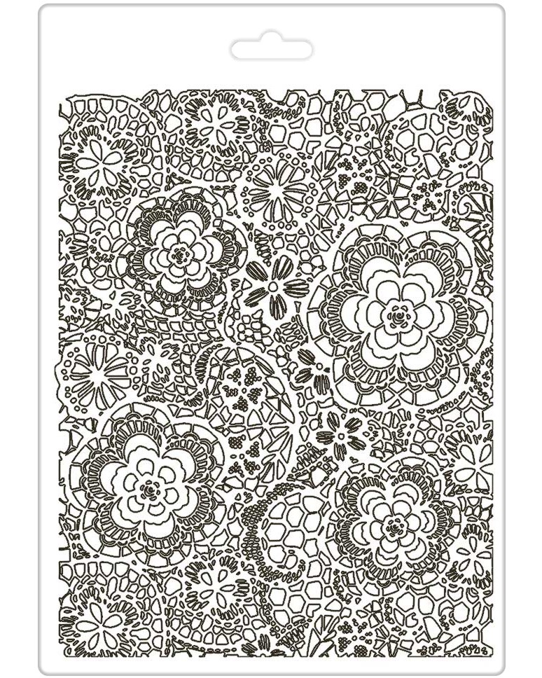 3D  Stamperia Flowered texture - 15 x 21 cm - 