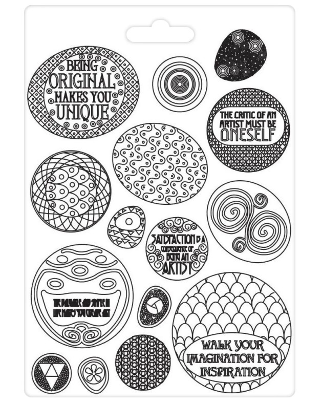PVC  Stamperia Klimt rounded patterns - 21 x 29.7 cm   KLIMT - 