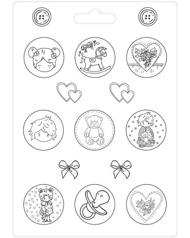 PVC  Stamperia Little baby - 21 x 29.7 cm - 