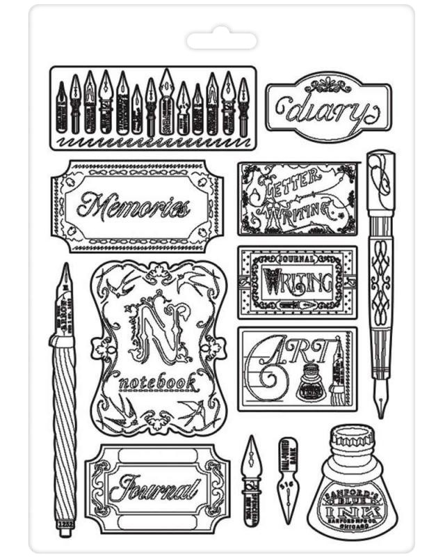 PVC ����� Stamperia Ink and labels - 21 x 29.7 cm - 