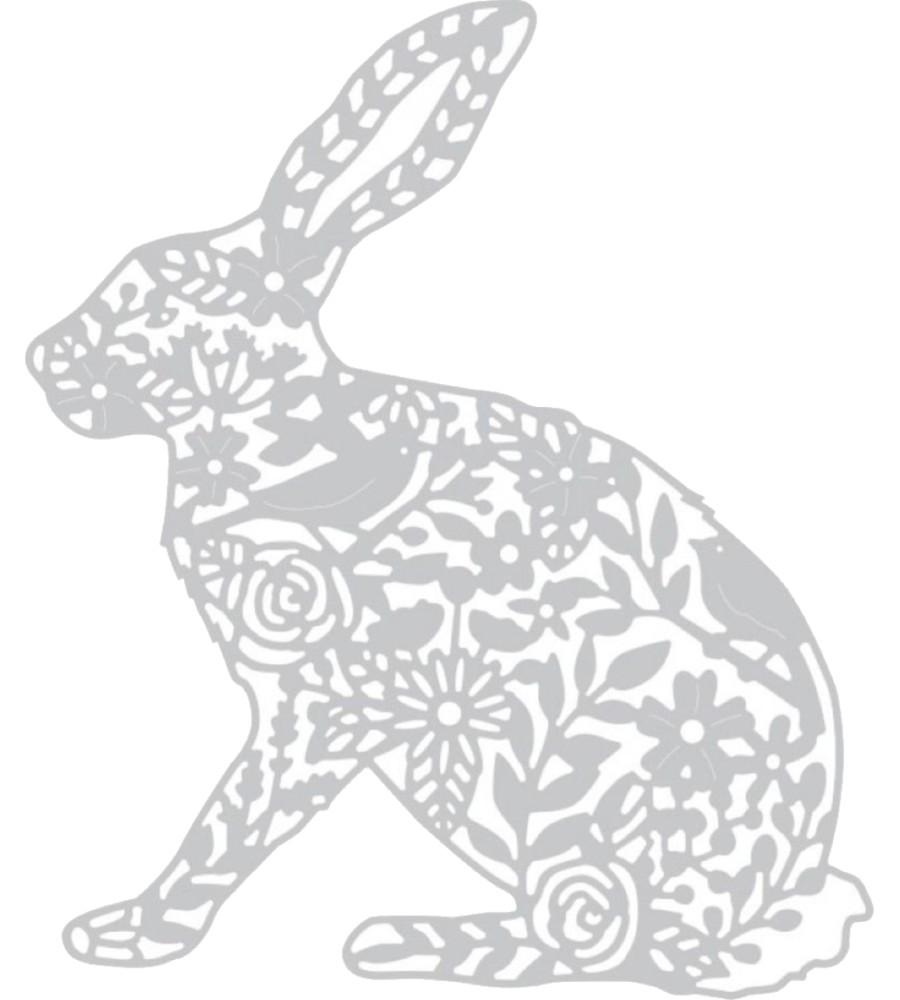 ����� �� ������ �� ��������� � ����� Sizzix Thinlits Wild Rabbit - 12.1 x 15.2 cm - 
