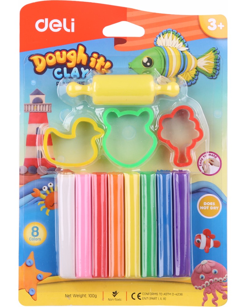 Пластилин с формички Dough it Deli - store.bg
