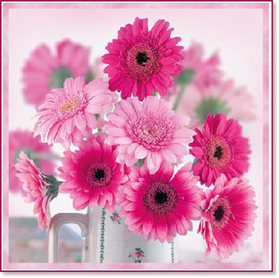    Ambiente Pink gerberas - 20  - 