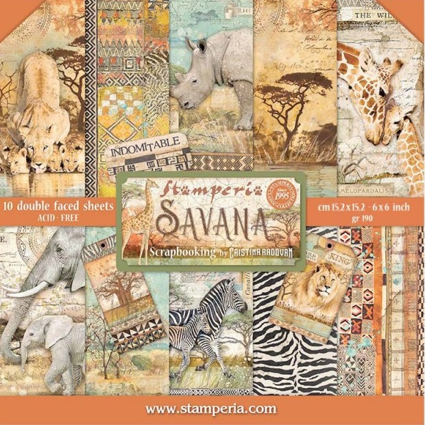 ������ �� ����������� Stamperia - ������ - 10 ����� �� ���������� SAVANA - 