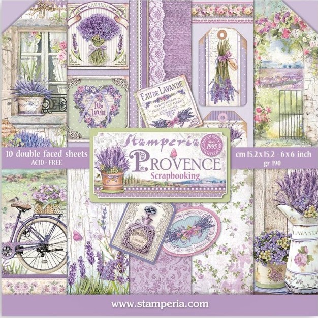    Stamperia -  - 10 , 15.2 x 15.2 cm   Provence - 