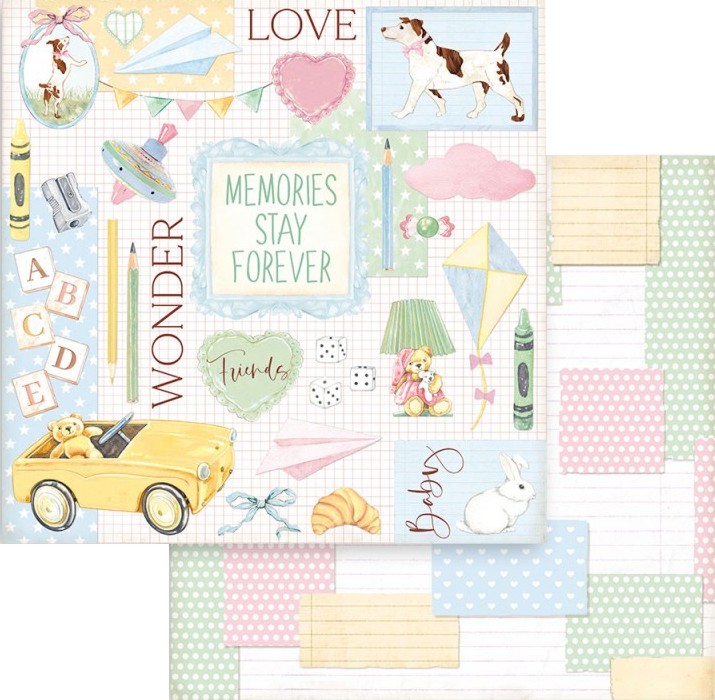 ������ �� ����������� Stamperia - ������ ����� - 30.5 x 30.5 cm �� ���������� Daydream - 