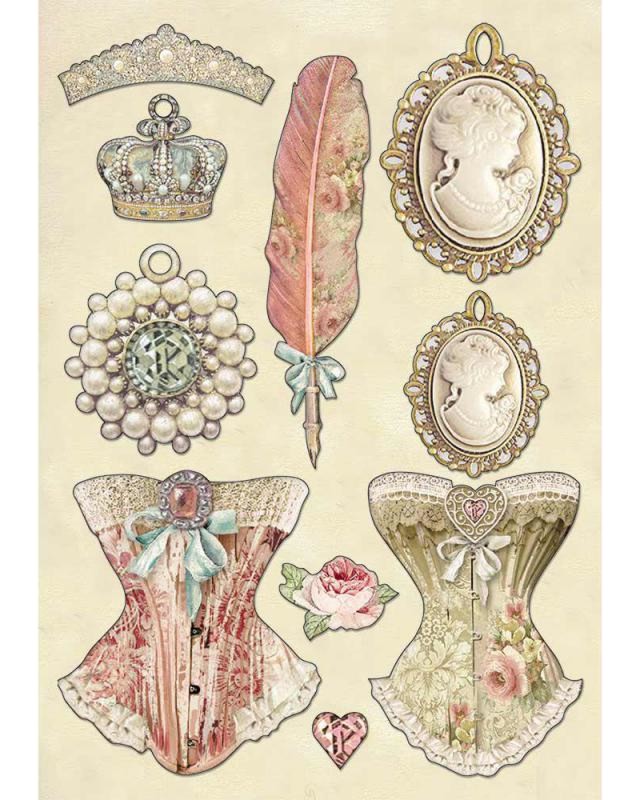 ������� ������� Stamperia - ������ - A5 �� ������� Princess - 