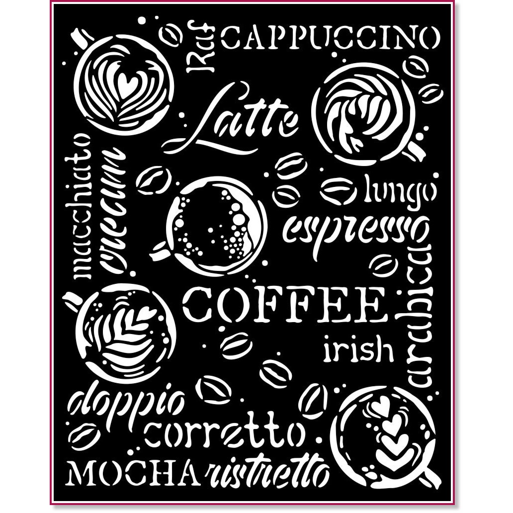  Stamperia -  - 20 x 25 cm   Coffee and chocolate - 