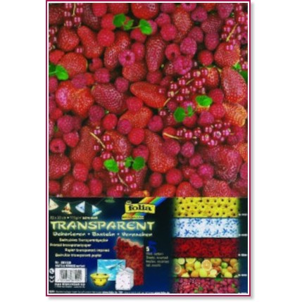 Паус Folia Bringmann - Плодове Паус Folia Bringmann - Плодове - 5 листа, 23 x 33 cm, 115 g/m<sup>2</sup> -
